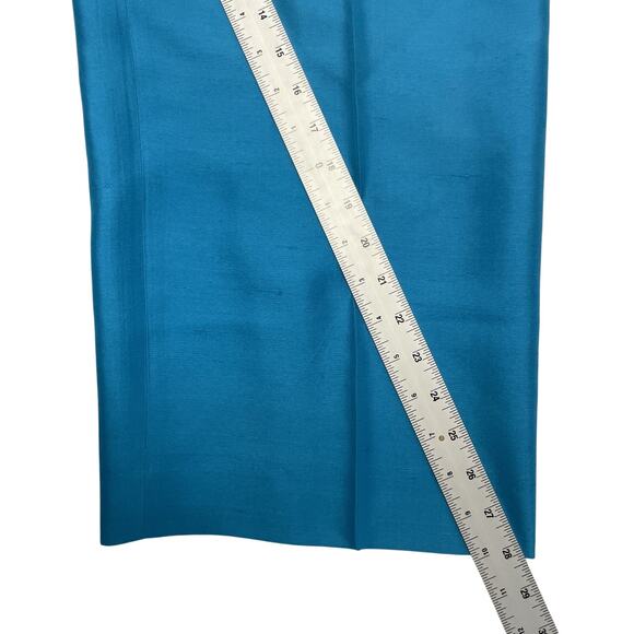 Lauren Ralph Lauren Pant sz 14 Top Sz 12 Two Piece Set 100% Silk Blue - Picture 5 of 6